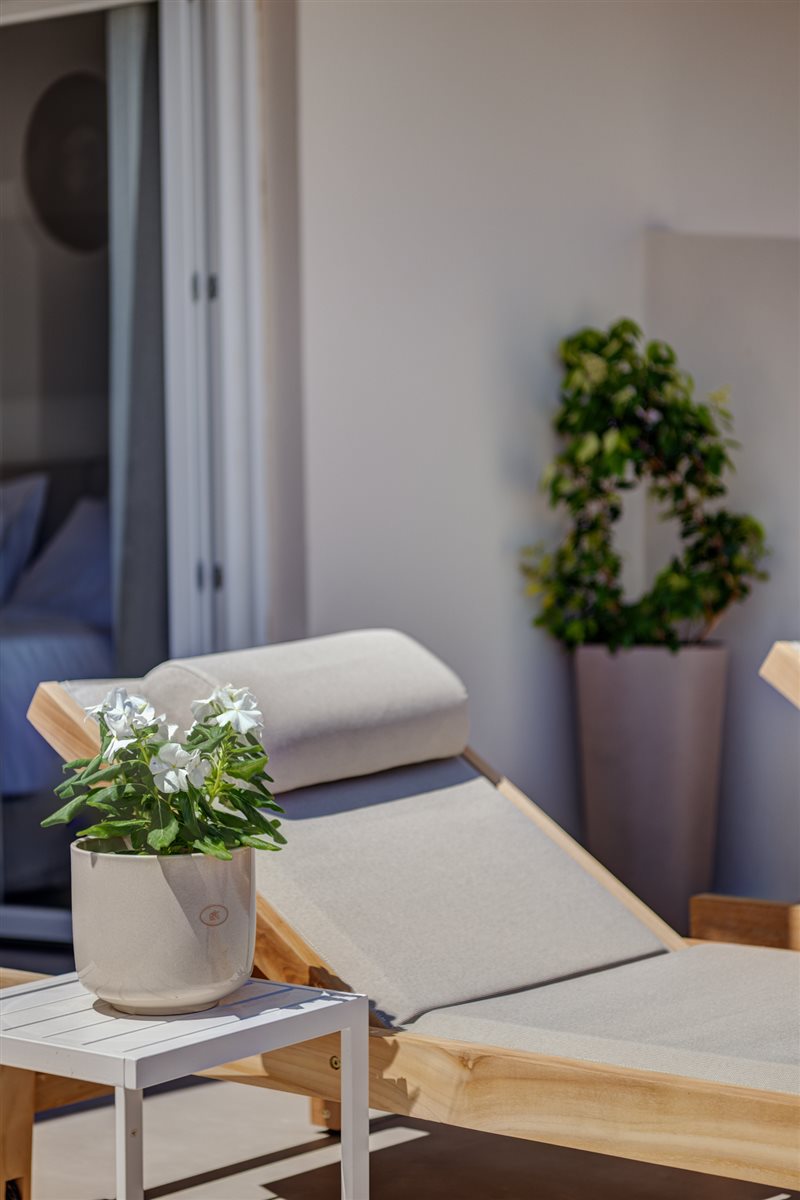 Deluxe Room with Premium Garden View Balcony & Lounge Beds at Armia Experience Hotel, Vári, Sýros